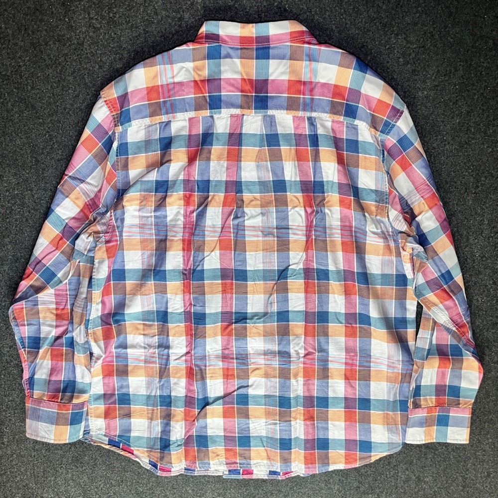 Tommy Bahama Button Up Shirt Mens 2XLT Multicolor Plaid Long Sleeve - Picture 4 of 6